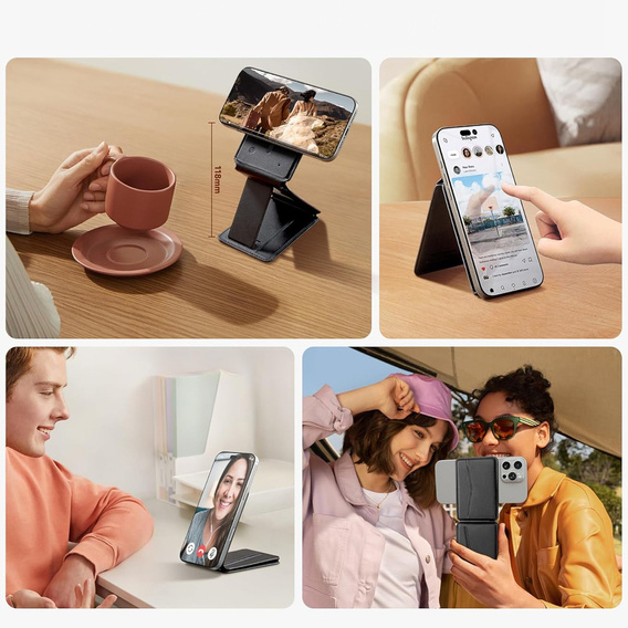 Magnetická peňaženka so stojanom a funkciou NFC SURITCH pre iPhone 16 Pro