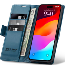 Lesklé peňaženkové puzdro Litchi s chlopňou pre iPhone 17 Pro Max