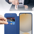 Klapkové puzdro pre Samsung Galaxy S25 FE, RFID Wallet MagSafe CamShield, tmavomodré