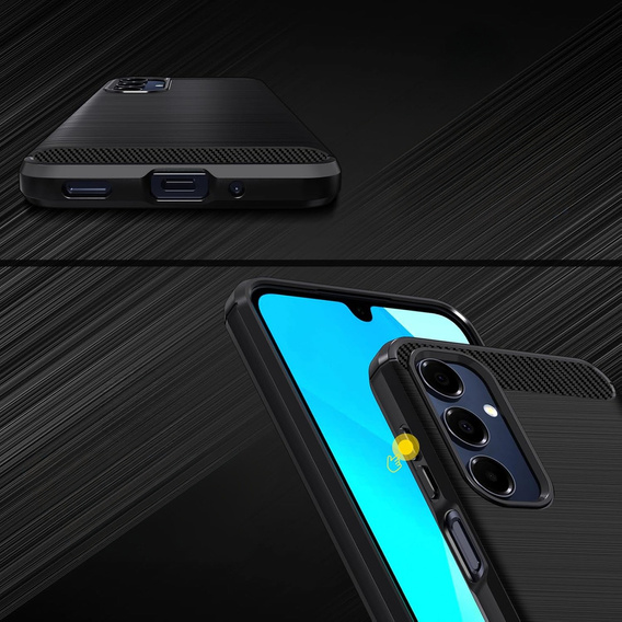 Obal na mobil pre Samsung Galaxy A16, Carbon, čierne