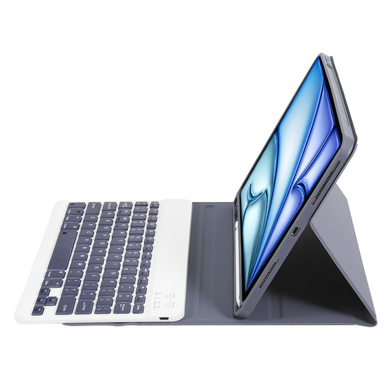 Puzdro + klávesnica Apple iPad Air 11" 6 gen. 2024, Leather Pen Slot, fialové