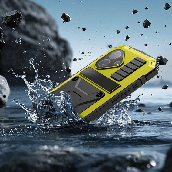 Puzdro R-JUST s podstavcom a integrovaným sklom pre iPhone 17