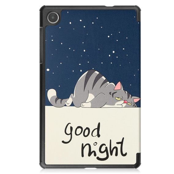 Puzdro pre Lenovo Tab M8 Gen 4 TB-300FU, Smartcase, sleeping cat