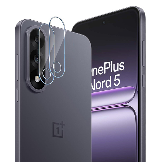2x ERBORD Tvrdené sklo na fotoaparát pre Realme 12 Pro / 12 Pro+, priehľadné
