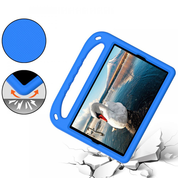 Detské puzdro pre Lenovo Tab M10 HD 10.1 Gen 2 X306 / Tab M10 Plus TB-X606, detské puzdro s rukoväťou, modré