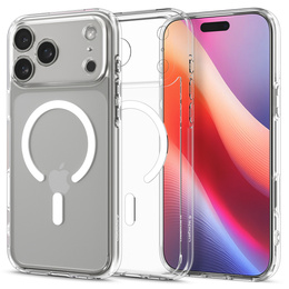 Spigen Ultra Hybrid MagSafe puzdro pre iPhone 17 Pro Max, číre / biele