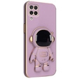 Obal na mobil pre Samsung Galaxy A12 / M12 / A12 2021, Astronaut, fialové