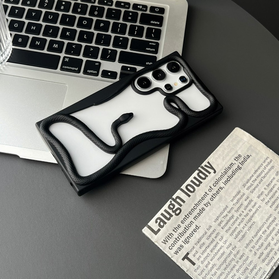Puzdro LUPHIE pre Samsung Galaxy S25 Ultra, Armor Bumper, čierne