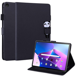 Puzdro pre Lenovo Tab M10 Plus 10.6 Gen 3, s chlopňou, animal, čierne