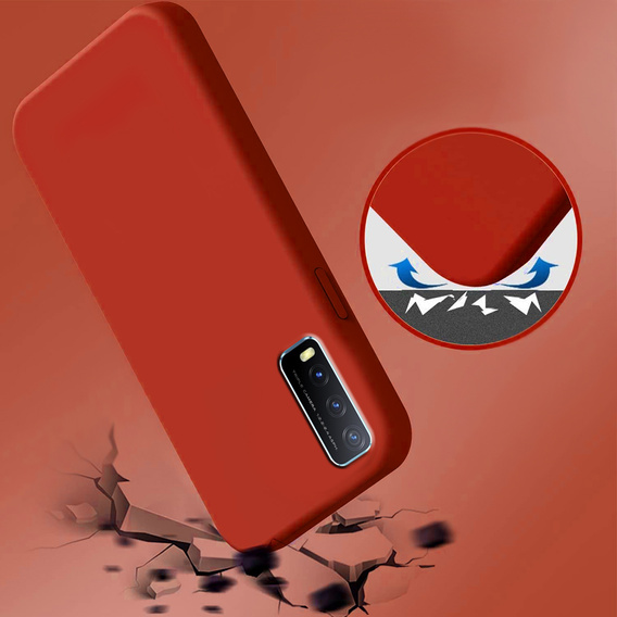Obal na mobil pre Vivo Y20S / Y11S, Silicone Lite, červené