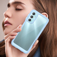 Obal na mobil pre Samsung Galaxy A25 5G, Fusion Hybrid, transparentné / modré + 9H sklo