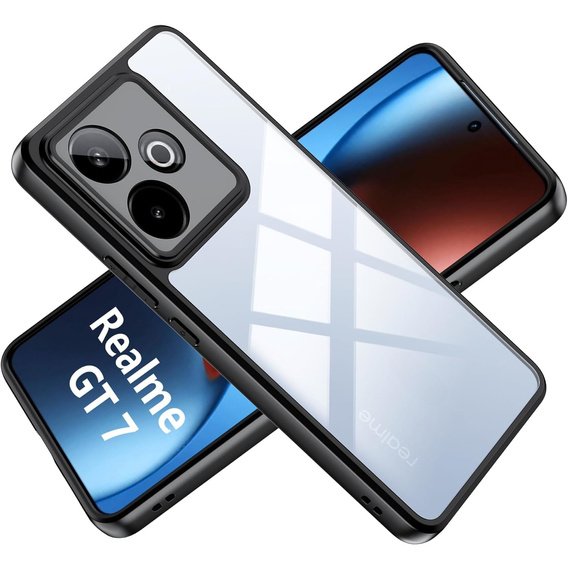 Obal na mobil pre Realme GT 7 / 7T, Fusion Hybrid, priehľadné