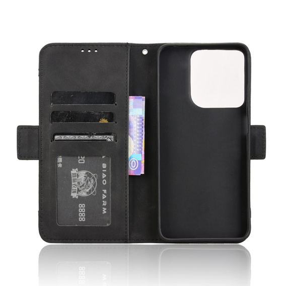 Klapkové puzdro pre Motorola Moto G15 / Motorola Moto G15 Power, Card Slot, čierne