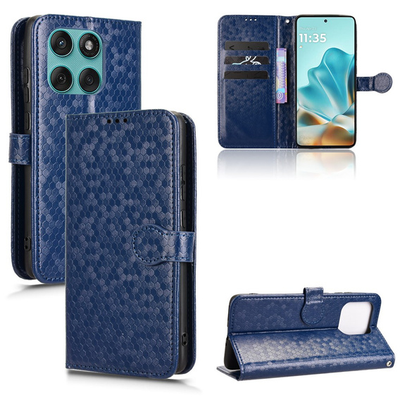 Flipové puzdro pre Motorola Edge 60 / 60 Fusion, Wallet Rhombus, modré