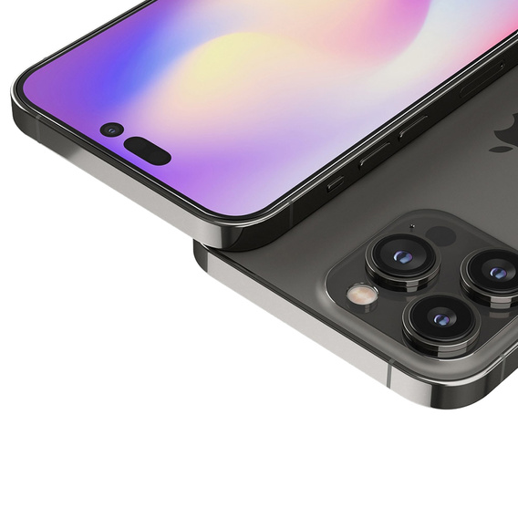 3D tvrdené sklo pre iPhone 14 Pro, čierne