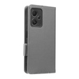 Klapkové puzdro pre Xiaomi Redmi Note 12 5G / POCO X5 5G, Wallet Litchi Magnet, sivé