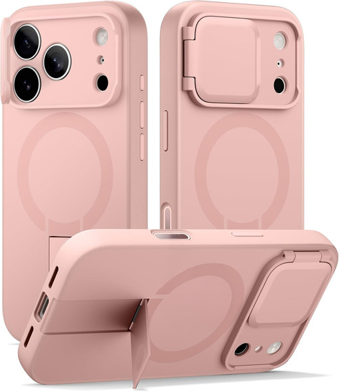 Suritch Odolné puzdro s podstavcom a krytom fotoaparátu, pre MagSafe pre iPhone 17 Pro Max