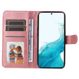 Klapkové puzdro pre Samsung Galaxy A34 5G, Leather Wallet, ružové rose gold