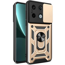 Obal na mobil pre Xiaomi Redmi Note 13 Pro 5G, CamShield Slide, zlaté