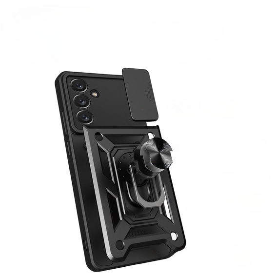 Obal na mobil pre Samsung Galaxy A14 4G/5G, CamShield Slide, čierne