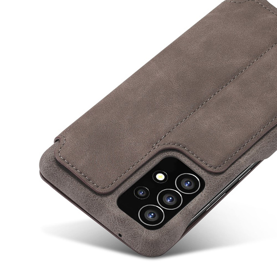 Klapkové puzdro pre Samsung Galaxy A53 5G, LC.IMEEKE, káva