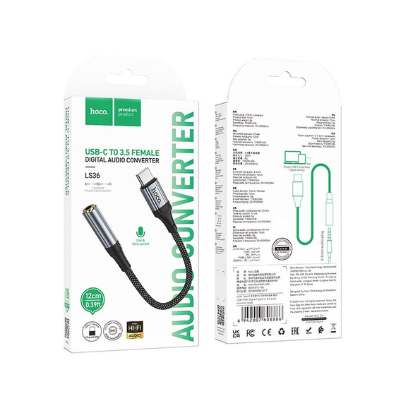 Hoco LS36 USB-C na 3,5 mm jack adaptér