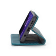CASEME puzdro pre Samsung Galaxy S9 Plus, Leather Wallet Case, modré