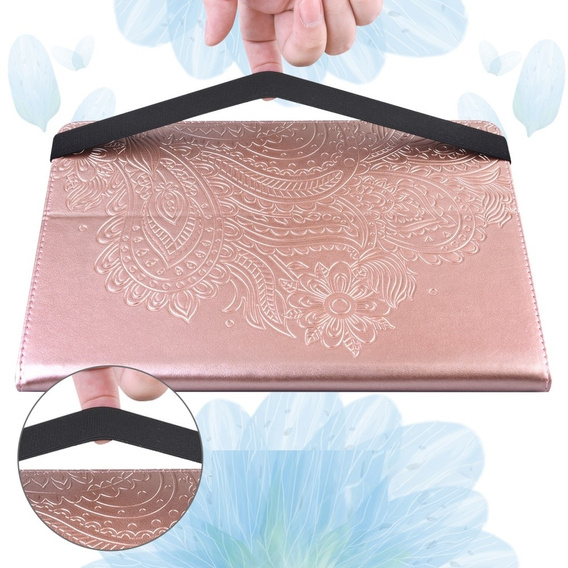 Puzdro s chlopňou pre Xiaomi Redmi Pad SE 11", flower, ružové