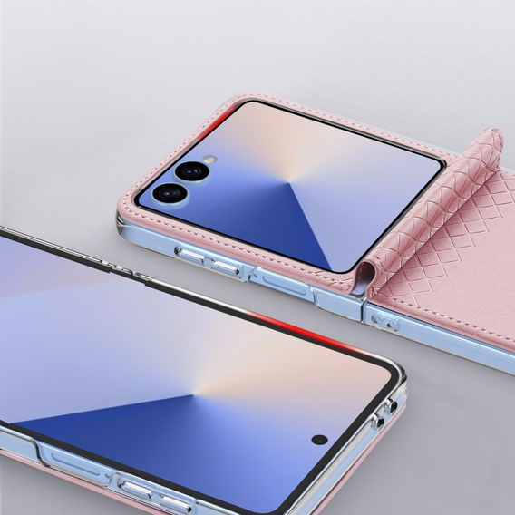 Puzdro Dux Ducis pre Samsung Galaxy Z Flip7 5G, Bril, ružové