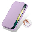 Puzdro Dux Ducis pre iPhone Air, Skin X Pro, s chlopňou, pre MagSafe, fialové