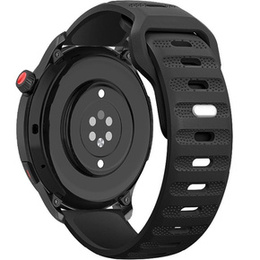 Univerzálny silikónový remienok 22 mm Dot Texture, čierny