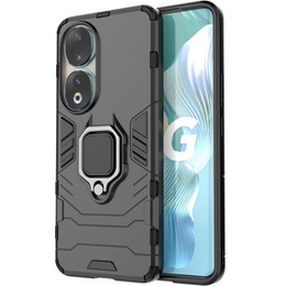 Obal na mobil pre Honor 90, Kickstand Ring, čierne