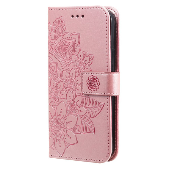Klapkové puzdro pre Samsung Galaxy A54 5G, Mandala Flower, ružové rose gold