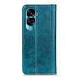 Obal na mobil pre Honor 90 Lite 5G, Wallet Litchi Leather, zelený
