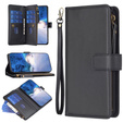 Klapkové puzdro pre Xiaomi Redmi Note 13 Pro 4G / Xiaomi Redmi Note 14S / Xiaomi Poco M6 Pro 4G, Wallet Zipper Pocket, čierne
