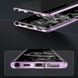 Puzdro pre Samsung Galaxy S23, Magnetic Dual Glass, fialové