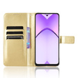 Klapkové puzdro pre Oppo A40 / Oppo A40m, Crazy Horse Wallet, zlaté