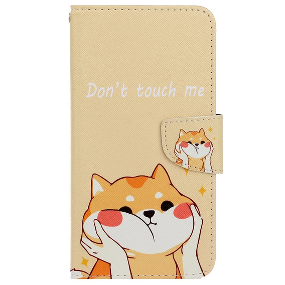 Klapkové puzdro pre Xiaomi Redmi 13C / Poco C65, Wallet, Akita Dog, krémový