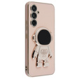 Obal na mobil pre Samsung Galaxy A54 5G, Astronaut, ružové rose gold