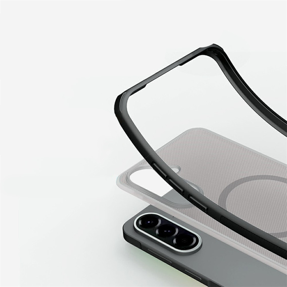 NILLKIN Frosted Shield Pro MagSafe puzdro pre Samsung Galaxy A57 5G, priehľadné/čierne