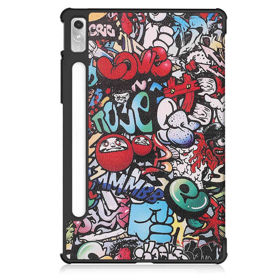 Puzdro pre Lenovo Tab P11 Pro Gen 2 TB132FU TB132XU 11.2", s chlopňou, graffiti