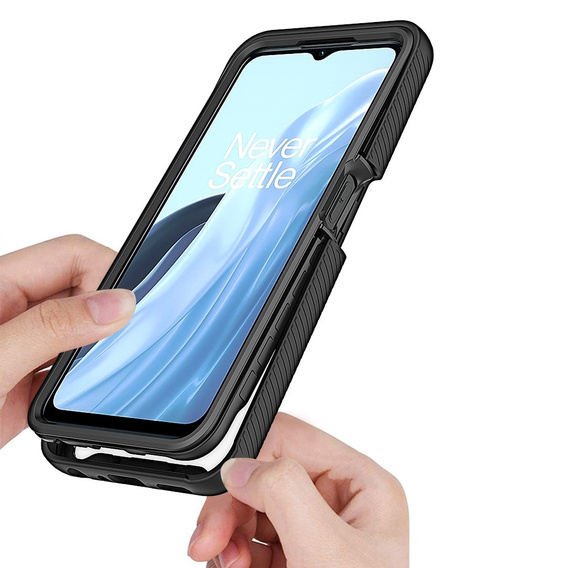 Puzdro pre Oppo A57s, Shockproof, s fóliou, čierne