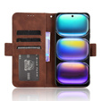 Klapkové puzdro pre Infinix Hot 50 4G, Card Slot, hnedé