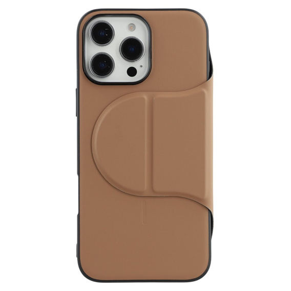 Puzdro X-LEVEL pre iPhone 16 Pro, Magnetic Card Holder, hnedé
