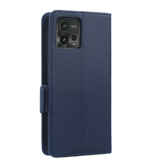 Klapkové puzdro pre Motorola Moto G72, Wallet Thin Magnet, tmavomodré