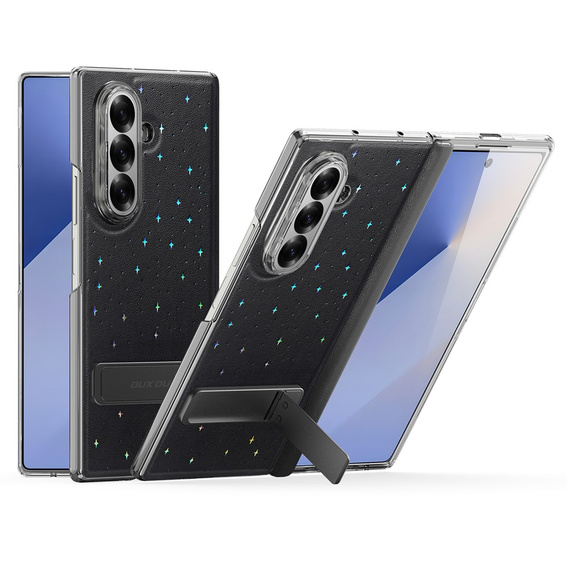 Puzdro Dux Ducis Stex so stojanom a tvrdeným sklom pre Samsung Galaxy Z Fold7 5G