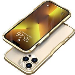 Puzdro LUPHIE pre iPhone 13 Pro Max, Armor Bumper, zlaté