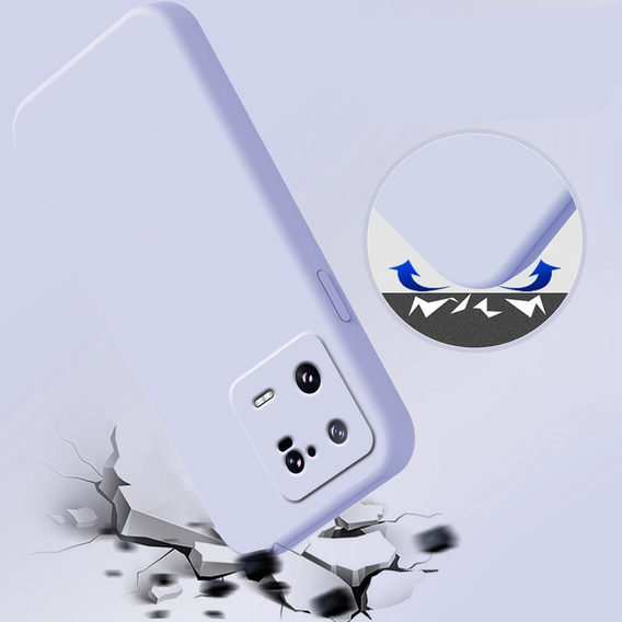 Obal na mobil pre Xiaomi 13 Pro 5G, Silicone Lite, fialové