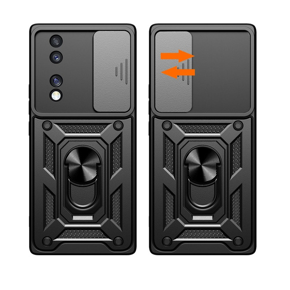Obal na mobil pre Honor 70 5G, CamShield Slide, čierne