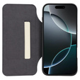 Puzdro X-LEVEL pre iPhone 16 Pro, Magnetic Card Holder, čierne
